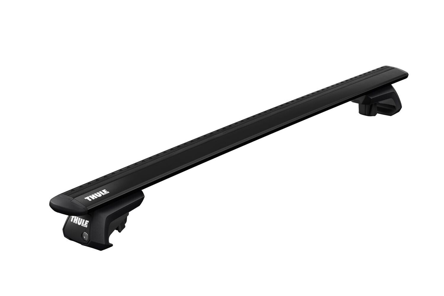 Thule WingBar Evo Black Roof Bars - Nissan Navara NP300 Double Cab (D23) 16+ pick up with Roof Rails