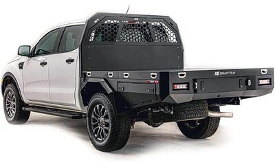 RSI Bed Replacement System Flat Bed Ford Ranger 12+ Double Cab: Matte Black Finish