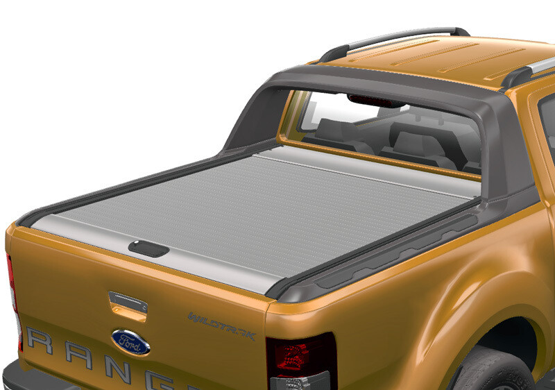 Mountain Top Roll Silver Ford Ranger Wildtrak Double Cab