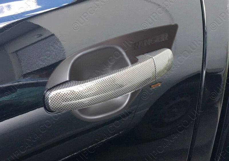 Door Handle Inserts in Black - Ford Ranger 2016+