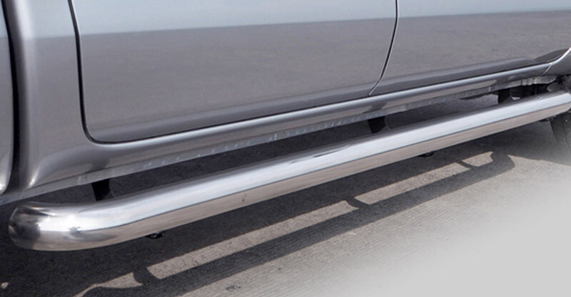 Max Rock Rails / Side Bars in Polished Steel- Ford Ranger