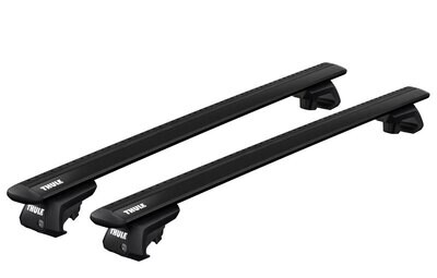 Thule WingBar Evo Black Roof Bars - Ford Ranger Wildtrak pick up with Roof Rails