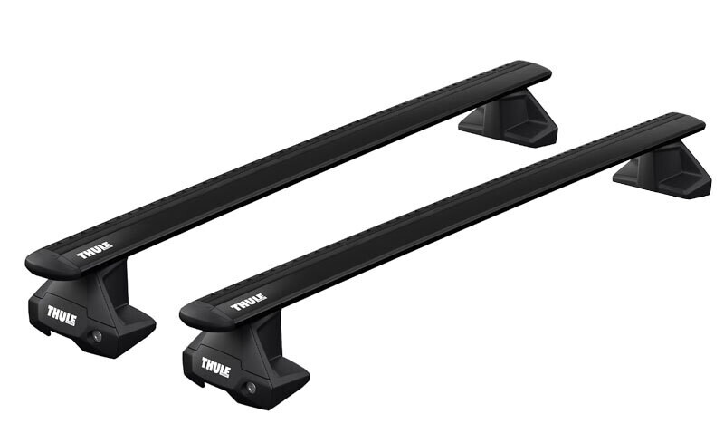 Thule WingBar Evo Black Roof Bars - Ford Ranger pick up without Roof Rails