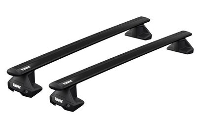 Thule WingBar Evo Black Roof Bars - Nissan Navara NP300 Double Cab (D23) 16+ pick up without Roof Rails