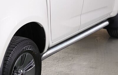 Max Rock Rails / Side Bars in Polished Stainless Steel - Isuzu D-Max 12+