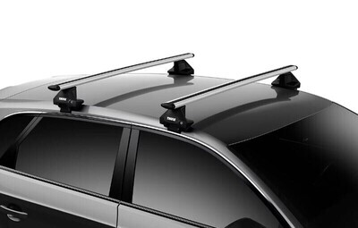 Thule WingBar Evo Aluminium Roof Bars - Nissan Navara Double Cab (D40) 05-15 pick up without Roof Rails