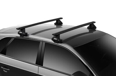 Thule WingBar Evo Black Roof Bars - Toyota Hilux 05-16 pick up without Roof Rails