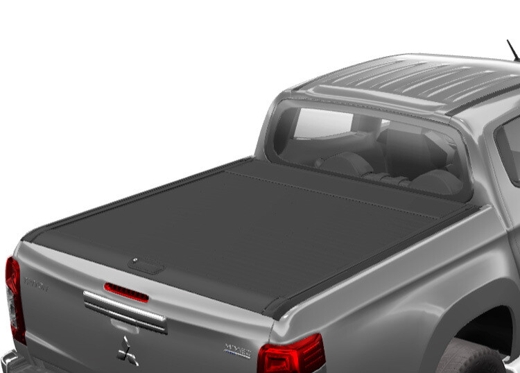 Mountain Top Roll Black Aluminium Roller Shutter Tonneau Cover - Fiat Fullback Double Cab