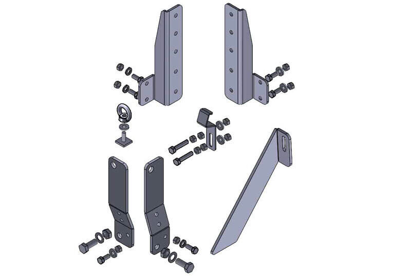 Big Country Ostrich Wing Penthouse Roof Tent Fitting Kit LHS