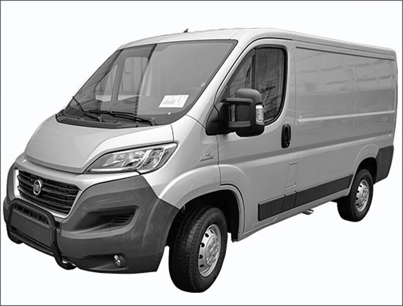 Antec EU A-Bar 60mm with 42mm Cross Bar in Black - Fiat Ducato 2014+