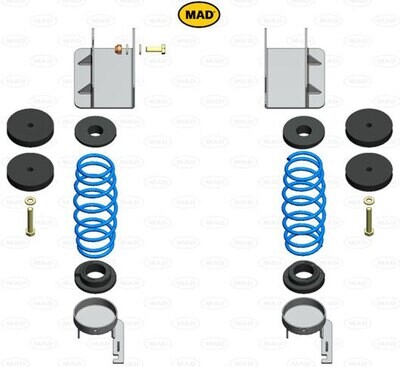 MAD Suspension Rear Auxiliary Coil Springs Ford Ranger P703