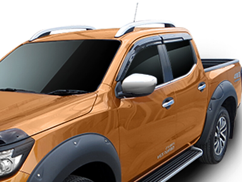 Wind Deflector Visors 4pc Set - Nissan NP300 Navara Double Cab