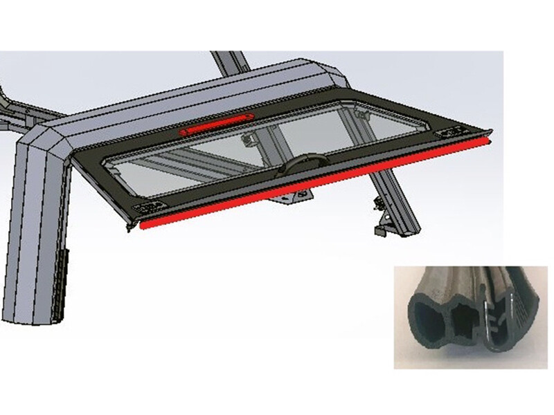 RSI Spare Part: Rubber Rear Door Lip Seal EVO