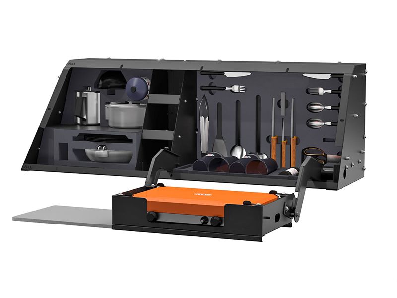 SmartCap Camp Kitchen Bin LHS GSI with Stove - Ranger/Hilux/D-Max