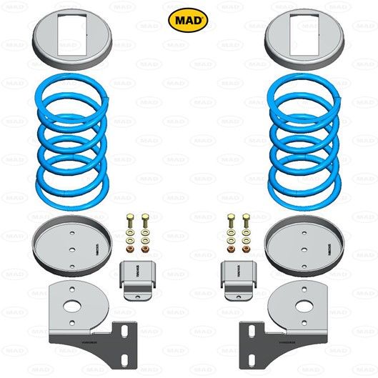 MAD Suspension Auxiliary Coil Spring MAN TGE UY / UZ
