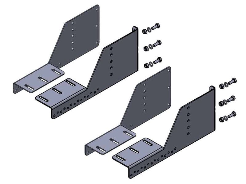 Big Country Ostrich Wing Uni Corner Rhino Rack Fitting Kit