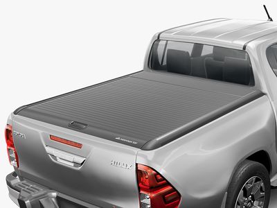 Mountain Top Roll Black Aluminium Roller Shutter Tonneau Cover - Toyota Hilux Double Cab
