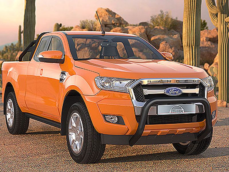 Antec EU-Front A-Bar 76 mm in Black - Ford Ranger T6 2016+/2019+