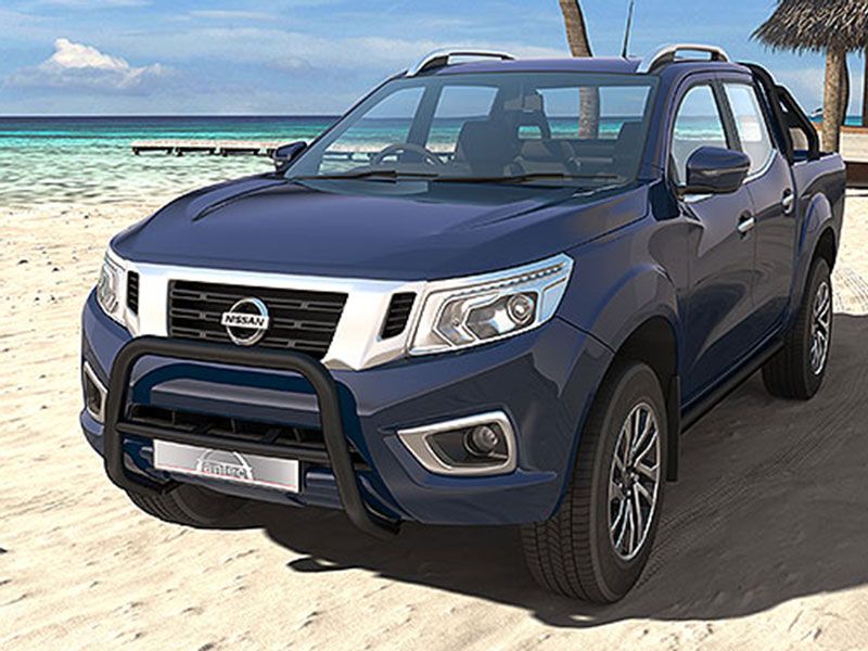 Antec Black EU-Front A-Bar 60 mm with Pipe - Nissan NP300 Navara