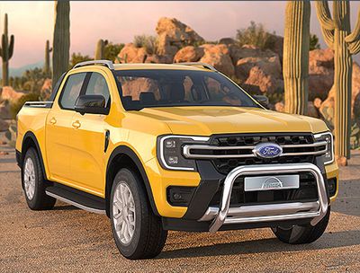 Antec Front Bull Bar 76mm with Pipe Ford Ranger 23+