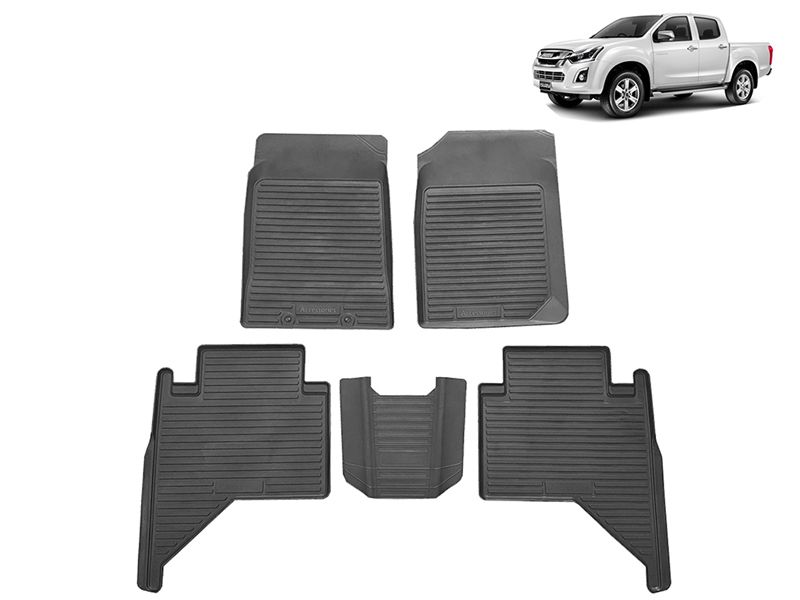 EVA Rubber Floor Mats 5pc Set - Isuzu D-Max 2012-2021 Double Cab