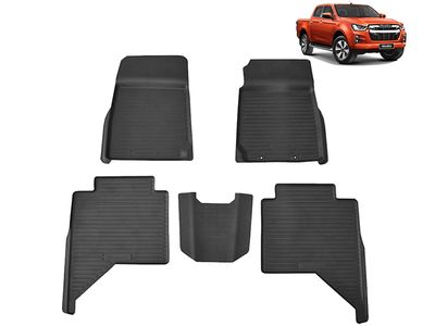 EVA Rubber Floor Mats 5pc Set - Isuzu D-Max 2021+ Double Cab