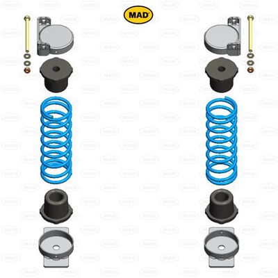 MAD Suspension Auxiliary Coil Spring Toyota Hilux VIII 16+