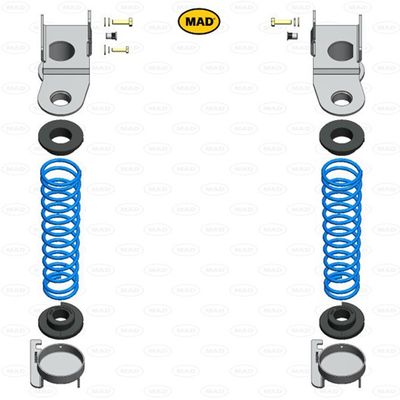 MAD Suspension Rear Auxiliary Coil Springs FORD Ranger TKE