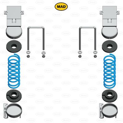 MAD Suspension Auxiliary Rear Coil Spring MITSUBISHI L200 KJ / KK / KL