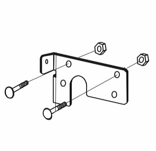 Mountain Top Spare Part: Plate Bracket (for old Lock)