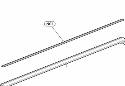 Mountain Top Roll Spare Part: Cargo Carrier Top Rubber (2 pcs) N01