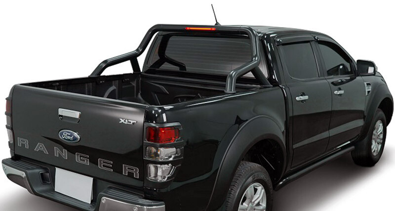 Max Roll Bar Black with Brake Light - Ford Ranger