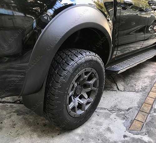 Max Wheel Arch Extension Kit in Black Textured - Ford Ranger 2016-2019