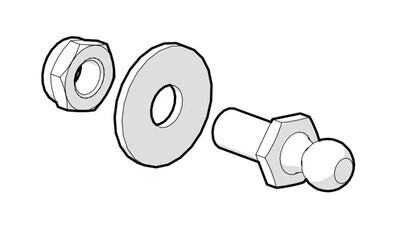 Mountain Top Style Spare Part: MT2 ball stud (1 pc) P06c