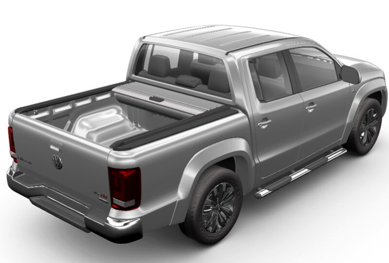 Mountain Top Roll Hybrid Silver VW Amarok 10+ Double Cab