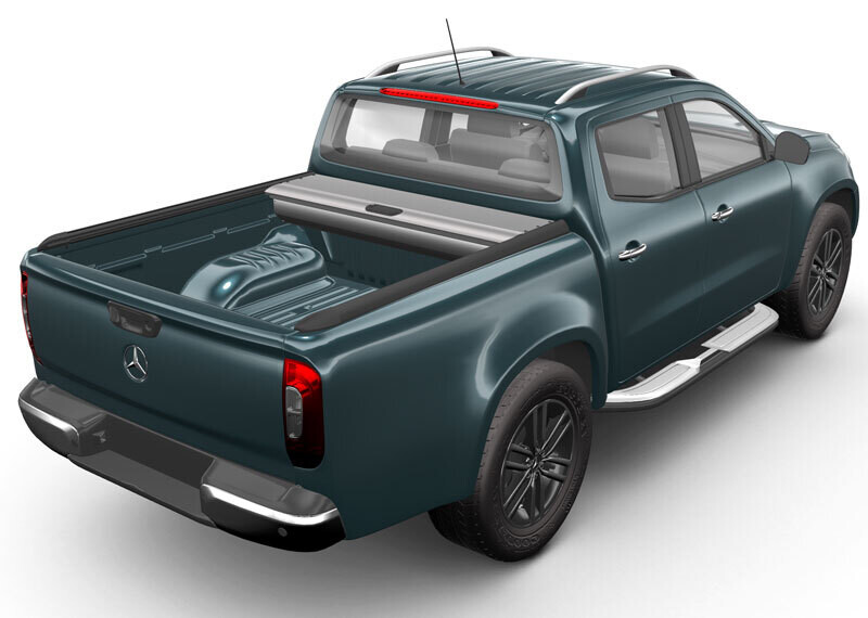 Mountain Top Roll Silver Mercedes X-Class 2018+ Double Cab