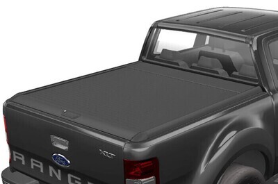 Mountain Top Roll Black Aluminium Roller Shutter Tonneau Cover - Ford Ranger Super Cab
