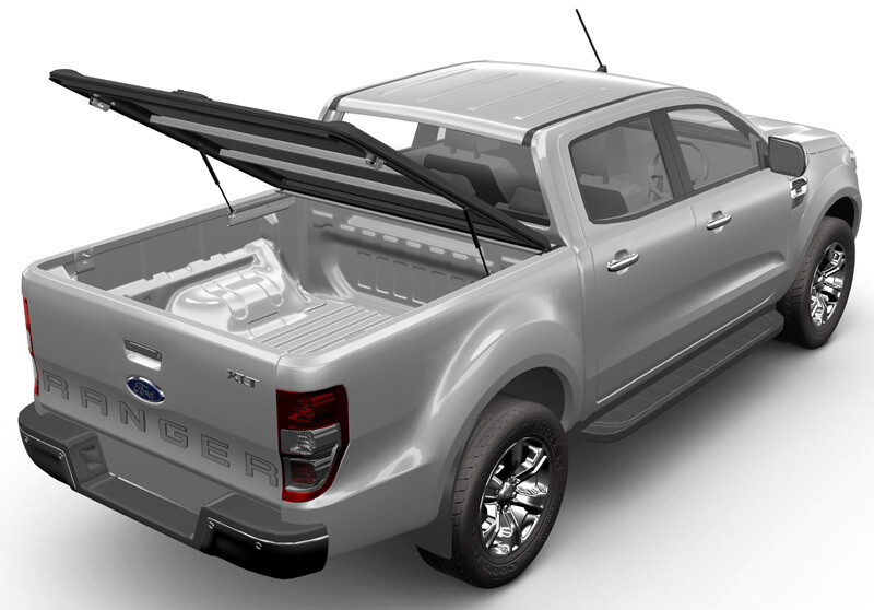 Mountain Top Style Aluminium Hard Tonneau Cover - Ford Ranger Double Cab