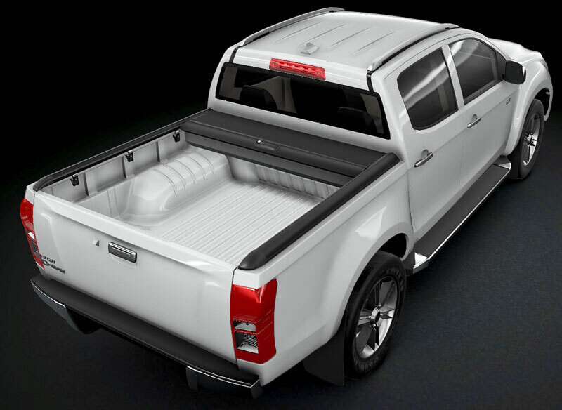 Mountain Top Roll Black Isuzu D-Max 2012-21 Double Cab
