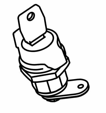 Mountain Top Spare Part: Lock Barrel &amp; Keys A11a