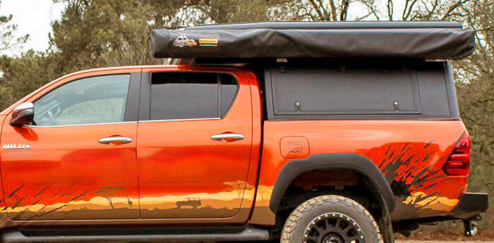 Quick Pitch Weathershade 4x4 Side Awning - Right Hand Side