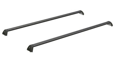 Mountain Top Roll Black Cross Bars for Isuzu D-Max
