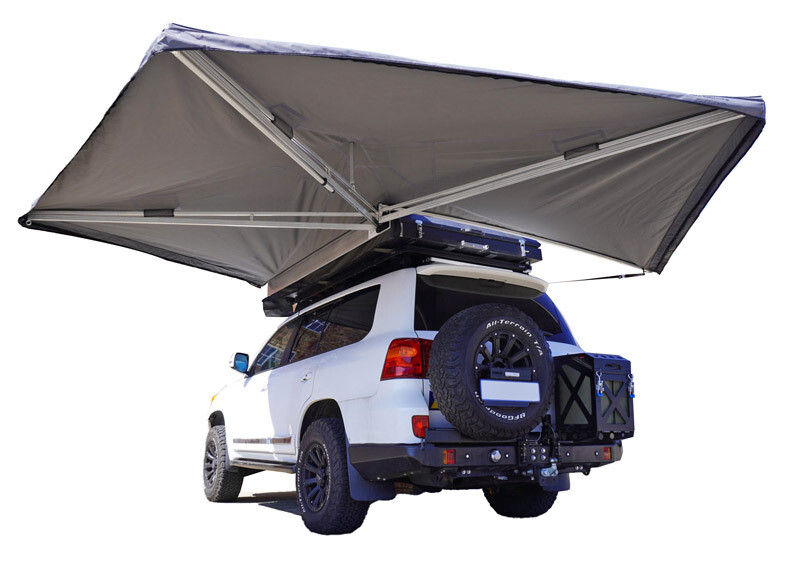 Big Country Ostrich Wing Awning LHS Grey Canvas