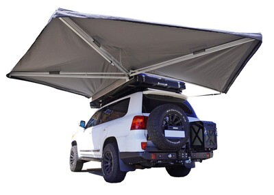 Big Country Ostrich Wing Awning LHS Grey Canvas