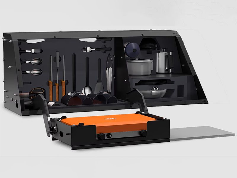 SmartCap Camp Kitchen Bin LHS GSI with Stove - Ranger/Hilux/D-Max