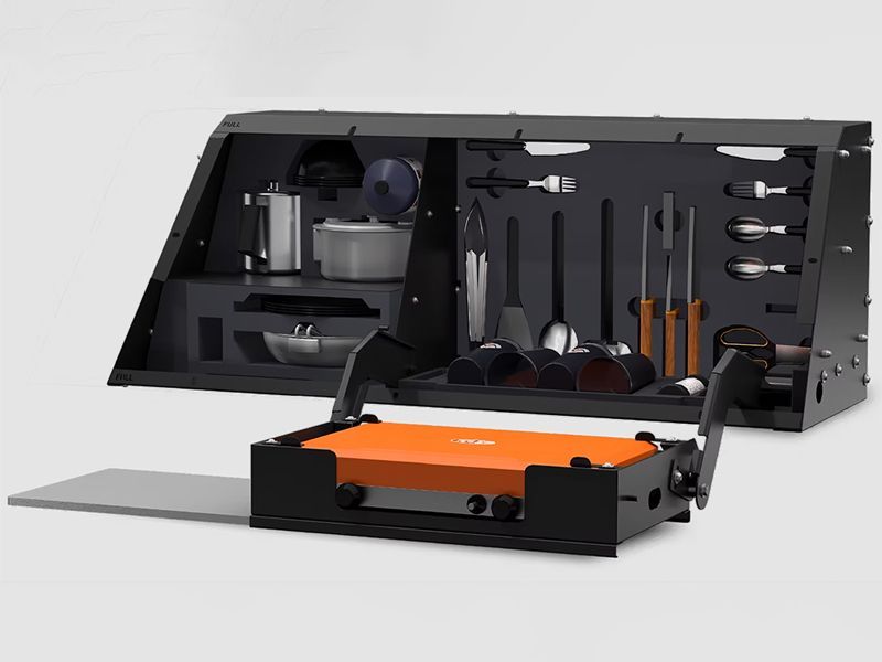 SmartCap Camp Kitchen Bin RHS GSI with Stove - Ranger/Hilux/D-Max