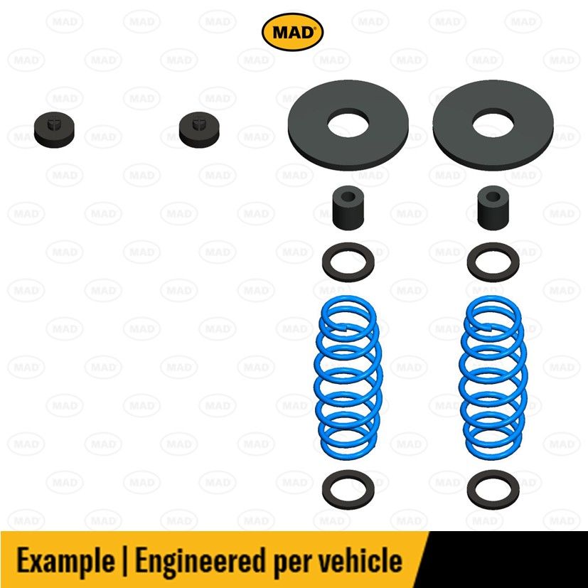 MAD Suspension Lift Springs Kit VOLKSWAGEN Transporter T4