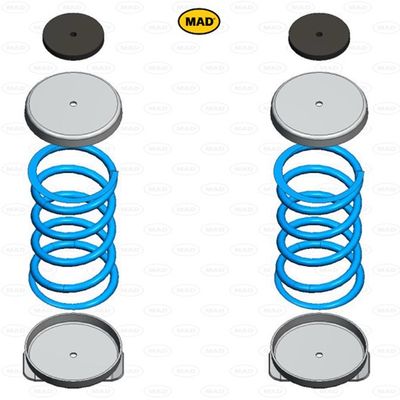 MAD Suspension Auxiliary Coil Springs VAUXHALL Movano Mk III/C (U9)