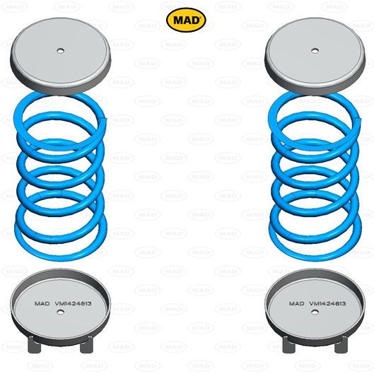 MAD Suspension Auxiliary Coil Springs VAUXHALL Movano Mk II/B (X62)