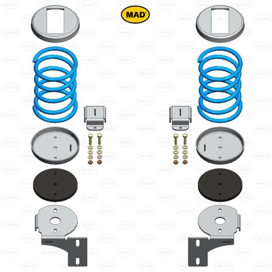 MAD Suspension Auxiliary Coil Springs VOLKSWAGEN Crafter SY. SX. SZ